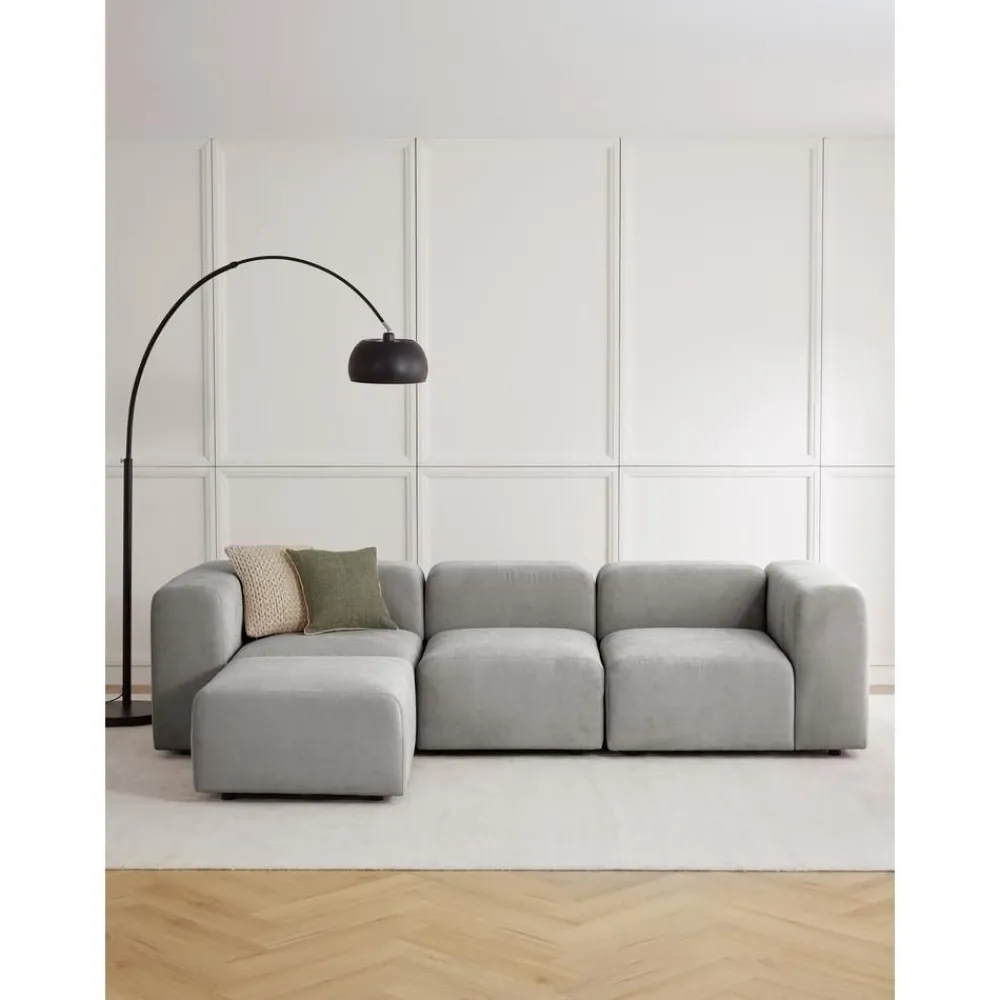 Divano Componibile 4 Posti Con Poggiapiedi Lena*Westwing Collection Best