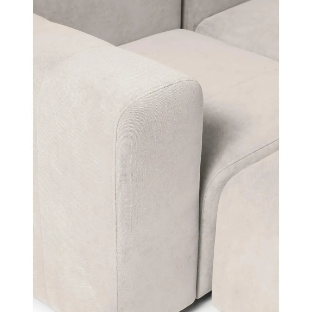 Divano Componibile 3 Posti Con Poggiapiedi Lena*Westwing Collection New