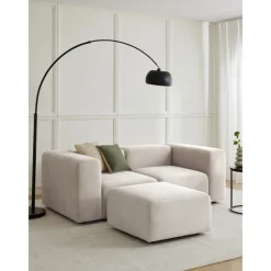 Divano Componibile 3 Posti Con Poggiapiedi Lena*Westwing Collection New