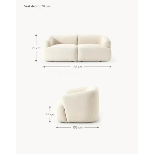 Divano Componibile 2 Posti In Boucle Sofia*Westwing Collection Clearance