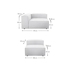 Divano Componibile 4 Posti Lennon*Westwing Collection Discount