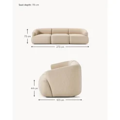 Divano Componibile 3 Posti Sofia*Westwing Collection Hot