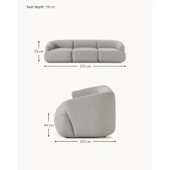 Divano Componibile 3 Posti Sofia*Westwing Collection New