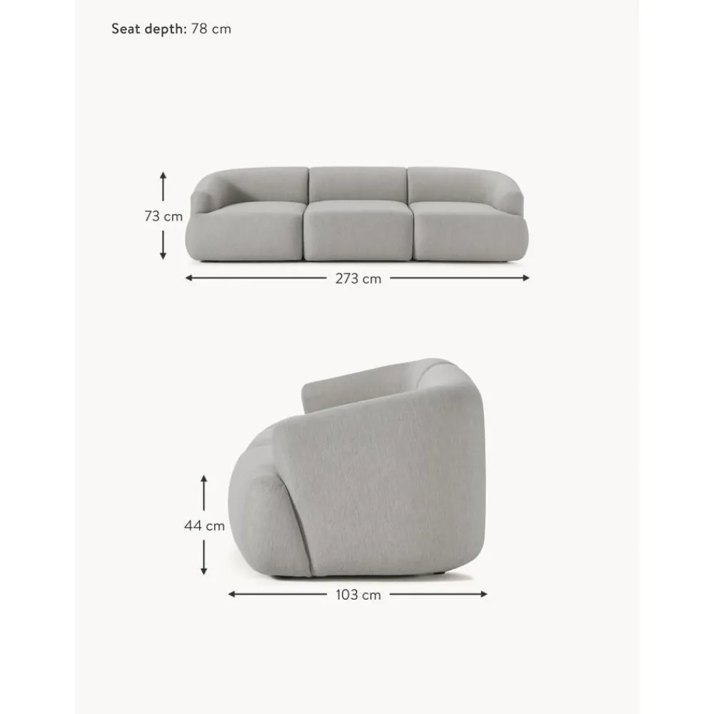 Divano Componibile 3 Posti Sofia*Westwing Collection New