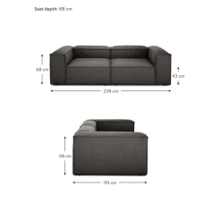 Divano Componibile 3 Posti Lennon*Westwing Collection Discount