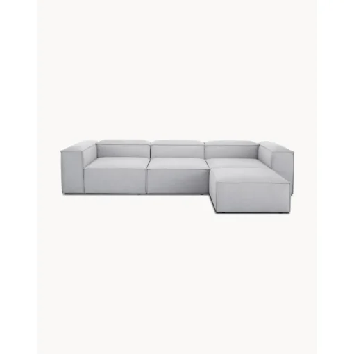 Divano Componibile 4 Posti Con Poggiapiedi Lennon*Westwing Collection New