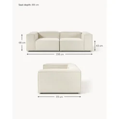 Divano Componibile 3 Posti Lennon*Westwing Collection Best