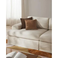 Divano Componibile 4 Posti Con Rivestimento Sfoderabile Russell*Westwing Collection New