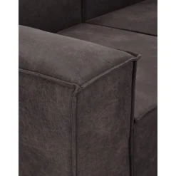 Divano Componibile 3 Posti In Pelle Riciclata Lennon*Westwing Collection Best
