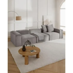 Divano Componibile 4 Posti In Velluto A Coste Lennon*Westwing Collection New