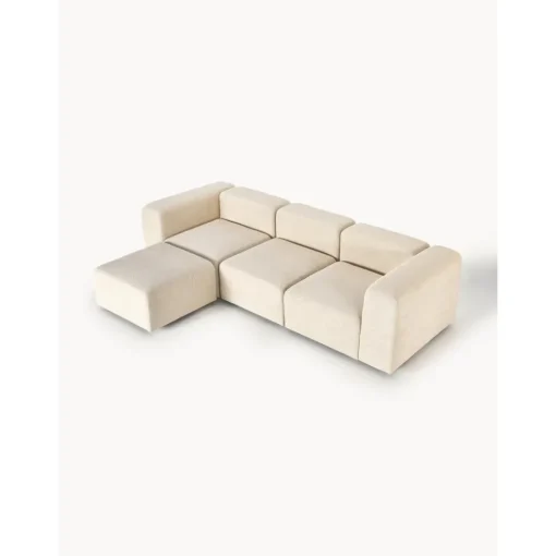 Divano Componibile 4 Posti In Boucle Con Poggiapiedi Lena*Westwing Collection Sale