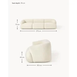 Divano Componibile 3 Posti In Teddy Sofia*Westwing Collection Sale