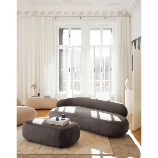 Divano Curvo 3 Posti Alba*Westwing Collection New