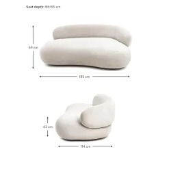 Divano Curvo 2 Posti Alba*Westwing Collection Hot