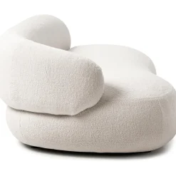 Divano Curvo 3 Posti In Teddy Alba*Westwing Collection Outlet