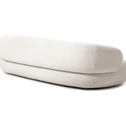 Divano Curvo 3 Posti In Teddy Alba*Westwing Collection Outlet