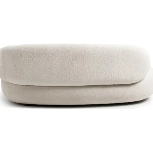 Divano Curvo 2 Posti In Teddy Alba*Westwing Collection Outlet
