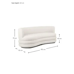 Divano Di Design 3 Posti In Boucle Solomon*Westwing Collection Best