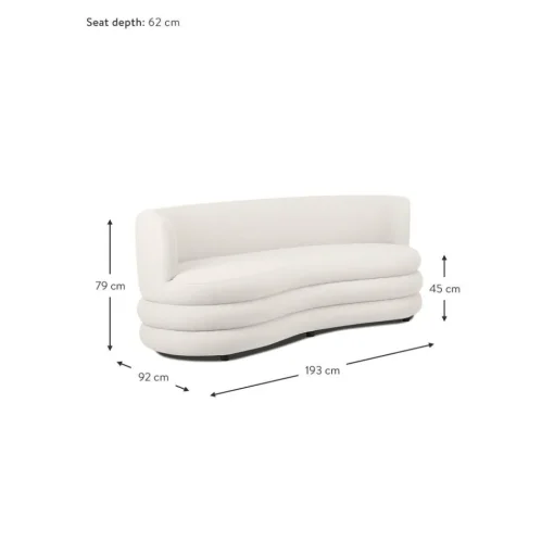 Divano Di Design 3 Posti In Boucle Solomon*Westwing Collection Best