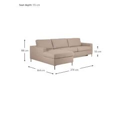 Divano Letto 3 Posti Con Materasso Cucita*Westwing Collection Outlet