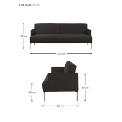 Divano Letto 3 Posti Fluente*Westwing Collection Fashion