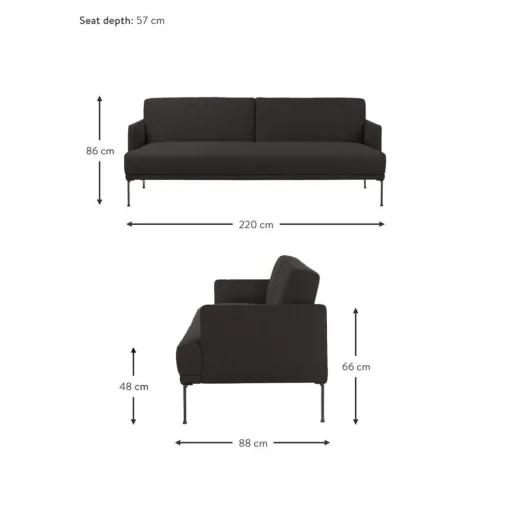 Divano Letto 3 Posti Fluente*Westwing Collection Fashion