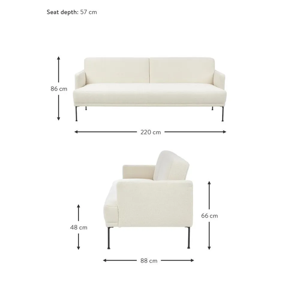 Divano Letto 3 Posti In Teddy Fluente*Westwing Collection Fashion