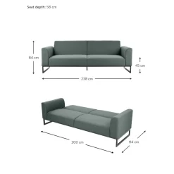 Divano Letto 3 Posti Josephine*Westwing Collection Best