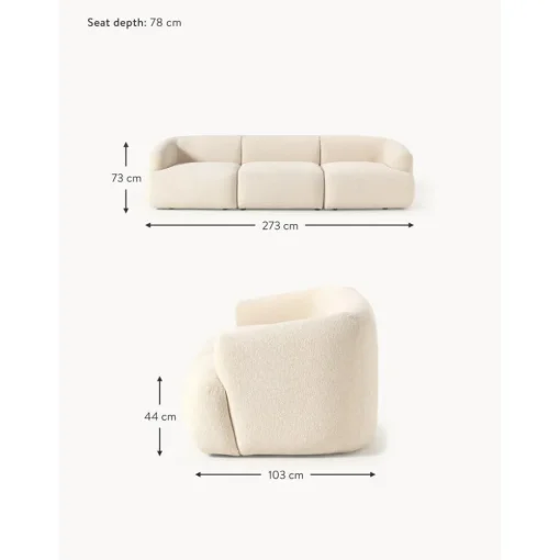 Divano Modulare Componibile 3 Posti In Boucle Sofia*Westwing Collection Fashion