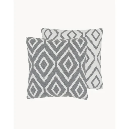 Federa Arredo Fatta A Maglia Reversibile Chuck*Westwing Collection New