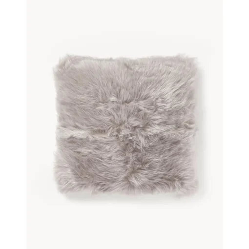 Federa Arredo In Soffice Ecopelliccia Liscia Grigio Chiara Mathilde*Westwing Collection New