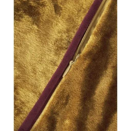 Federa Arredo In Velluto Giallo Ocra Con Bordino Enid*Westwing Collection Clearance