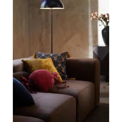 Federa Arredo In Velluto Giallo Ocra Con Bordino Enid*Westwing Collection Clearance