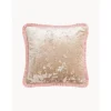 Federa Arredo In Velluto Beige Con Frange Cyrus*Westwing Collection Best
