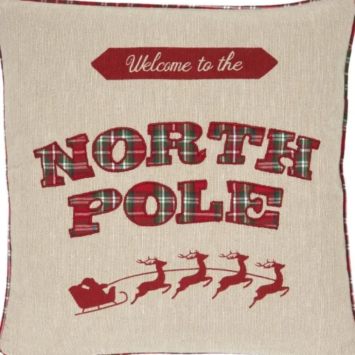Federa Arredo Reversibile Ricamata Con Retro A Quadri North Pole*Westwing Collection Online