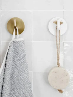 Gancio Appendiabiti In Metallo Lema, 2 Pezzi