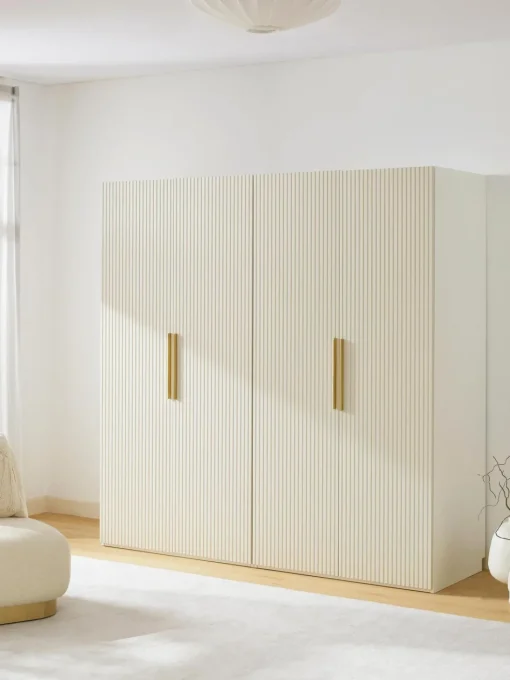 Guardaroba Componibile Con Ante Battenti Simone, Larg. 200 Cm, In Diverse Varianti
