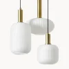 Lampada A Sospensione Cluster In Vetro Opalino Candela