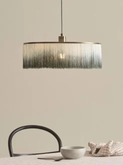 Lampada A Sospensione Con Frange Regency