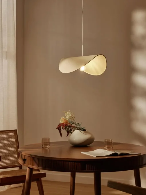 Lampada A Sospensione Di Design In Lino Kenzie
