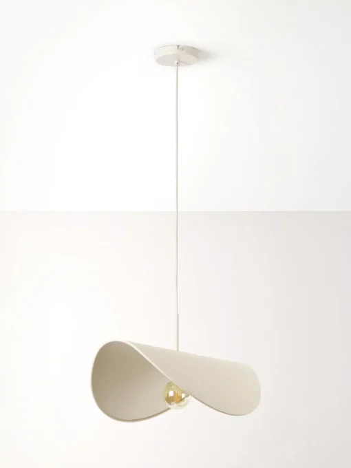 Lampada A Sospensione Di Design In Lino Kenzie