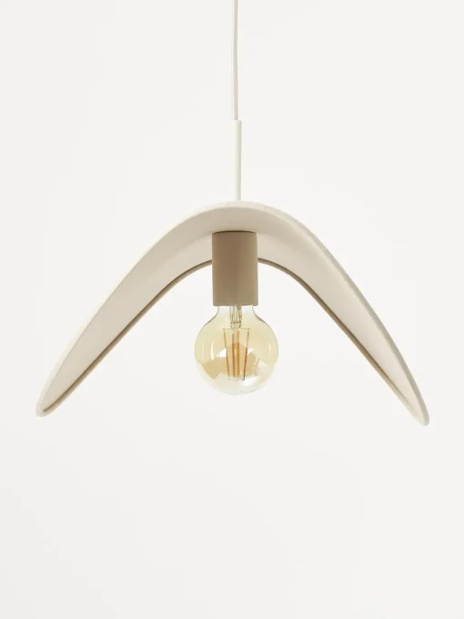 Lampada A Sospensione Di Design In Lino Kenzie