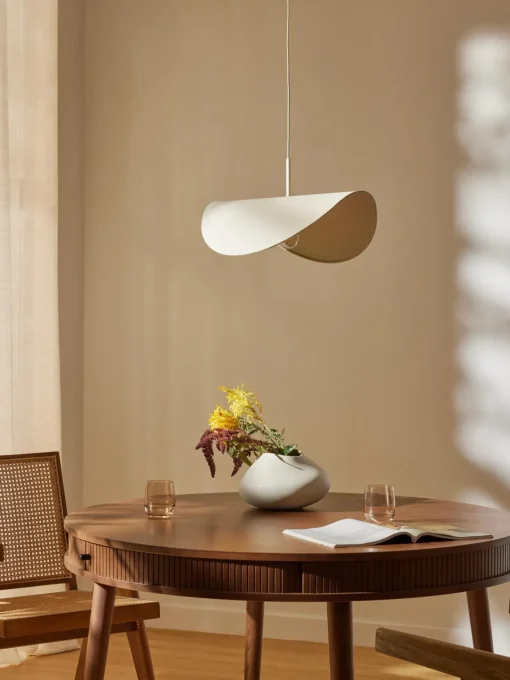 Lampada A Sospensione Di Design In Lino Kenzie