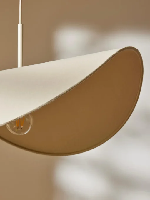 Lampada A Sospensione Di Design In Lino Kenzie