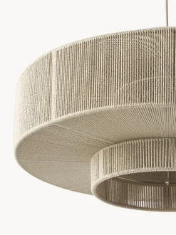 Lampada A Sospensione Grande In Fili Di Lino Lace