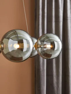 Lampada A Sospensione Grande In Vetro Specchiato Circle