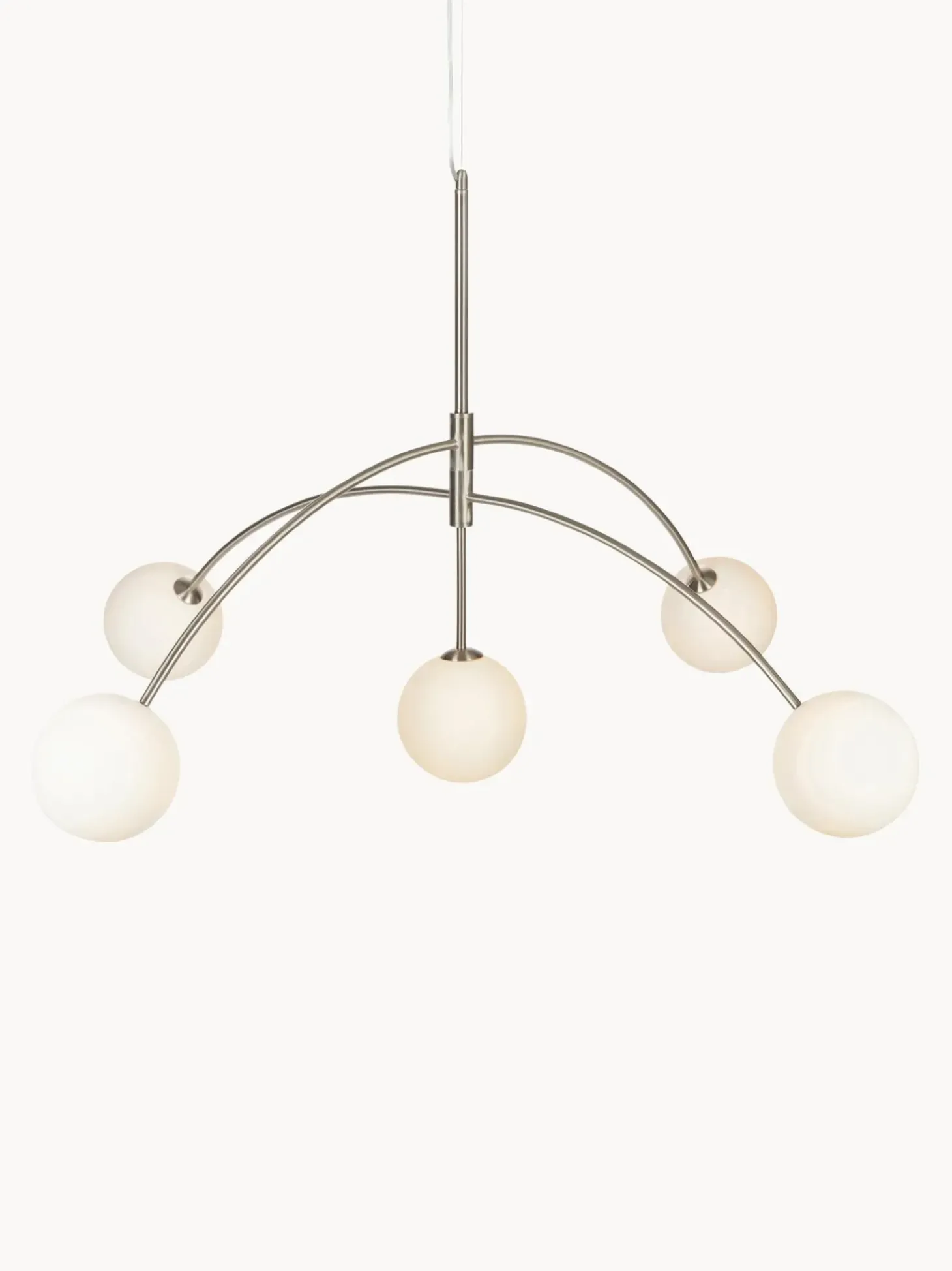 Lampada A Sospensione Grande In Vetro Opale Heaven