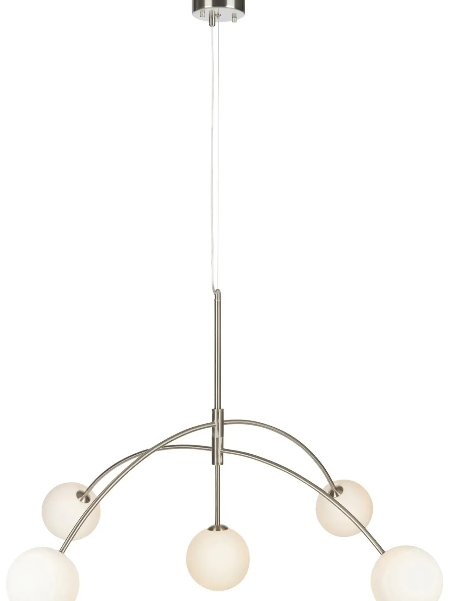 Lampada A Sospensione Grande In Vetro Opale Heaven