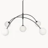 Lampada A Sospensione Grande In Vetro Opale Heaven