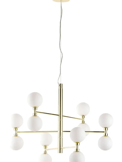 Lampada A Sospensione Grande Con Sfere In Vetro Grover